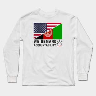 PER 51 black text DEMAND ACCOUNTABILITY Long Sleeve T-Shirt